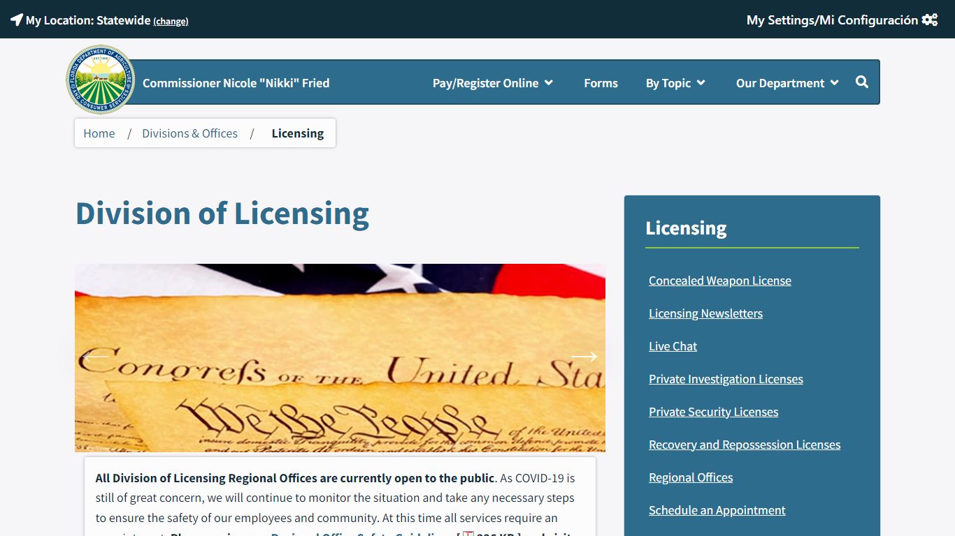 Licensing / Divisions & Offices / Home - Florida Department of ...